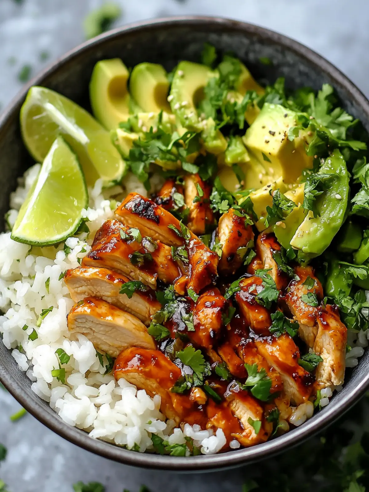 Delicious Honey Lime Chicken & Avocado Rice Bowl Recipe 3 Honey Lime Chicken & Avocado Rice Bowl