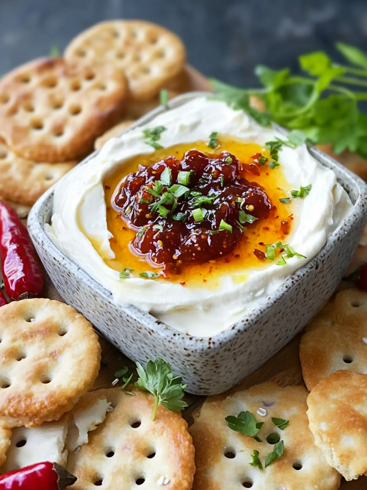 Savory Pepper Jelly Cream Cheese Appetizer Dip and Bites 3 Pepper Jelly Cream Cheese Appetizer Dip and Bites