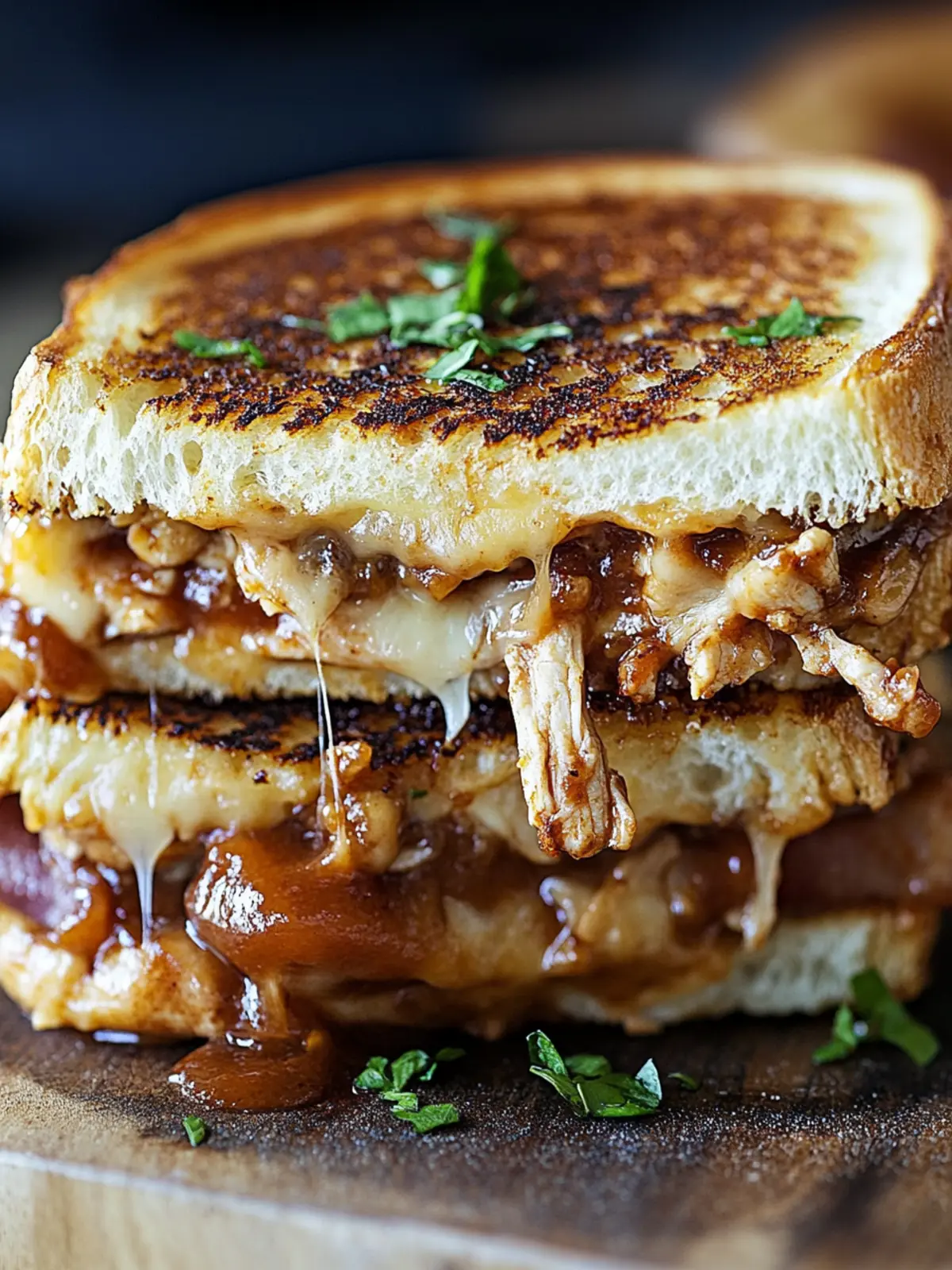 BBQ Chicken Grilled Cheese: Ultimate Comfort Food Delight 3 BBQ Chicken Grilled Cheese