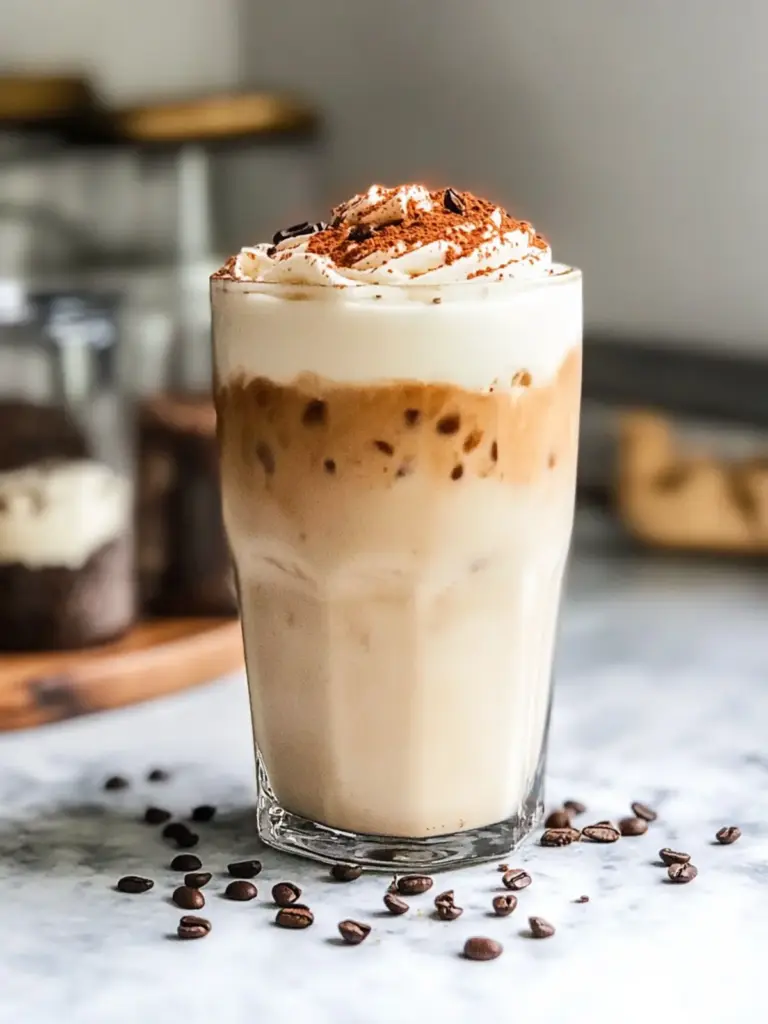 High Protein Tiramisu Iced Latte