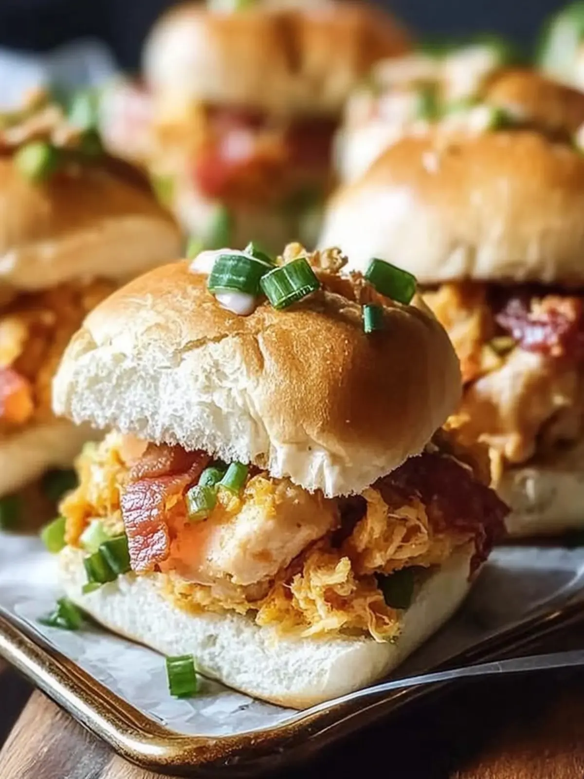 Crispy Buffalo Chicken Bacon Ranch Sliders for Game Day Fun 4 Crispy Buffalo Chicken Bacon Ranch Sliders