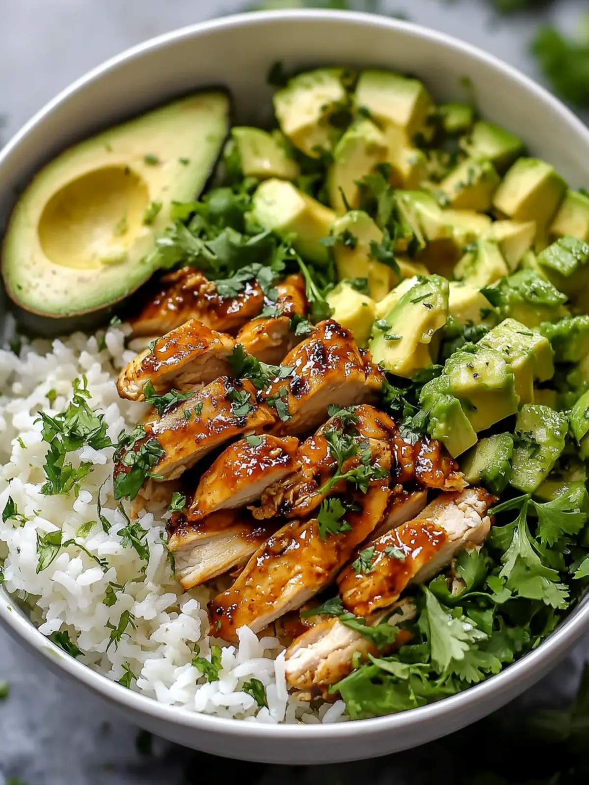 Delicious Honey Lime Chicken & Avocado Rice Bowl Recipe 2 Honey Lime Chicken & Avocado Rice Bowl