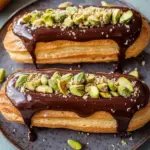 Pistachio Éclairs Recipe with Chocolate Glaze You’ll Love 10 Pistachio Éclairs Recipe with Chocolate Glaze