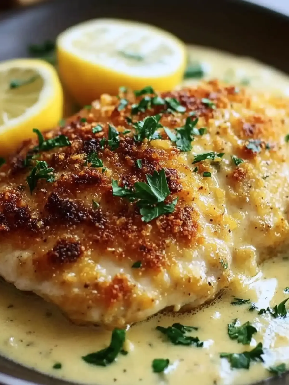 Lemon Pecorino Crusted Chicken with Creamy Lemon Sauce Magic 3 Lemon Pecorino Crusted Chicken With Creamy Lemon Sauce