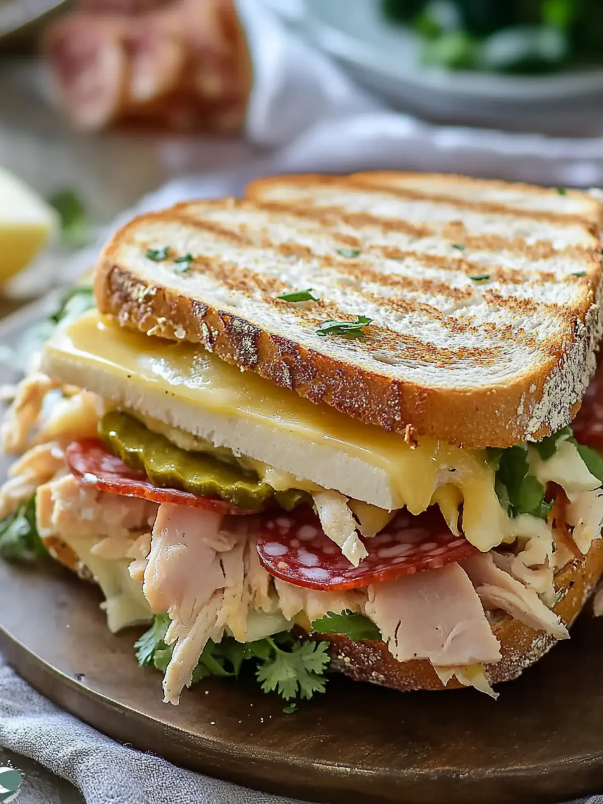 Irresistible TikTok Toasted Turkey Salami Cheese Sandwich Delight 3 TikTok Toasted Turkey Salami Cheese Sandwich