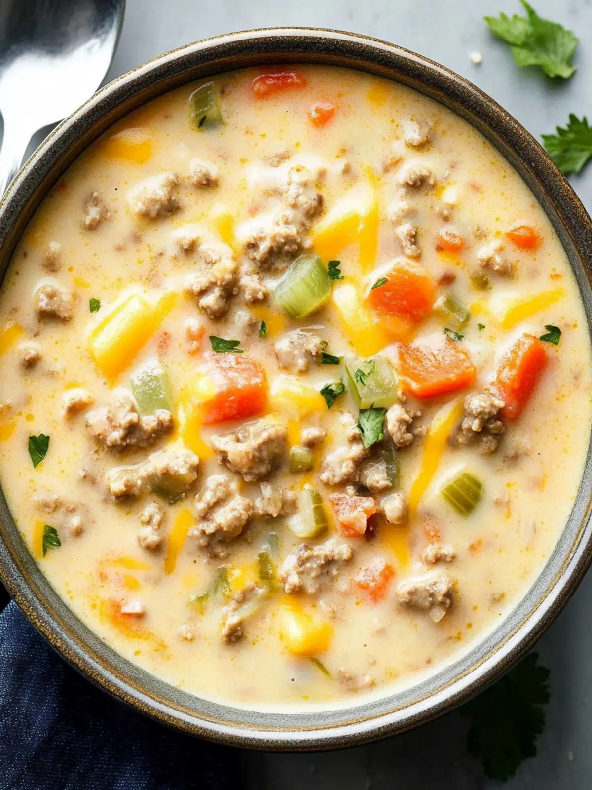 Cheeseburger Soup: Comfort Food Your Family Will Love 4 Cheeseburger Soup