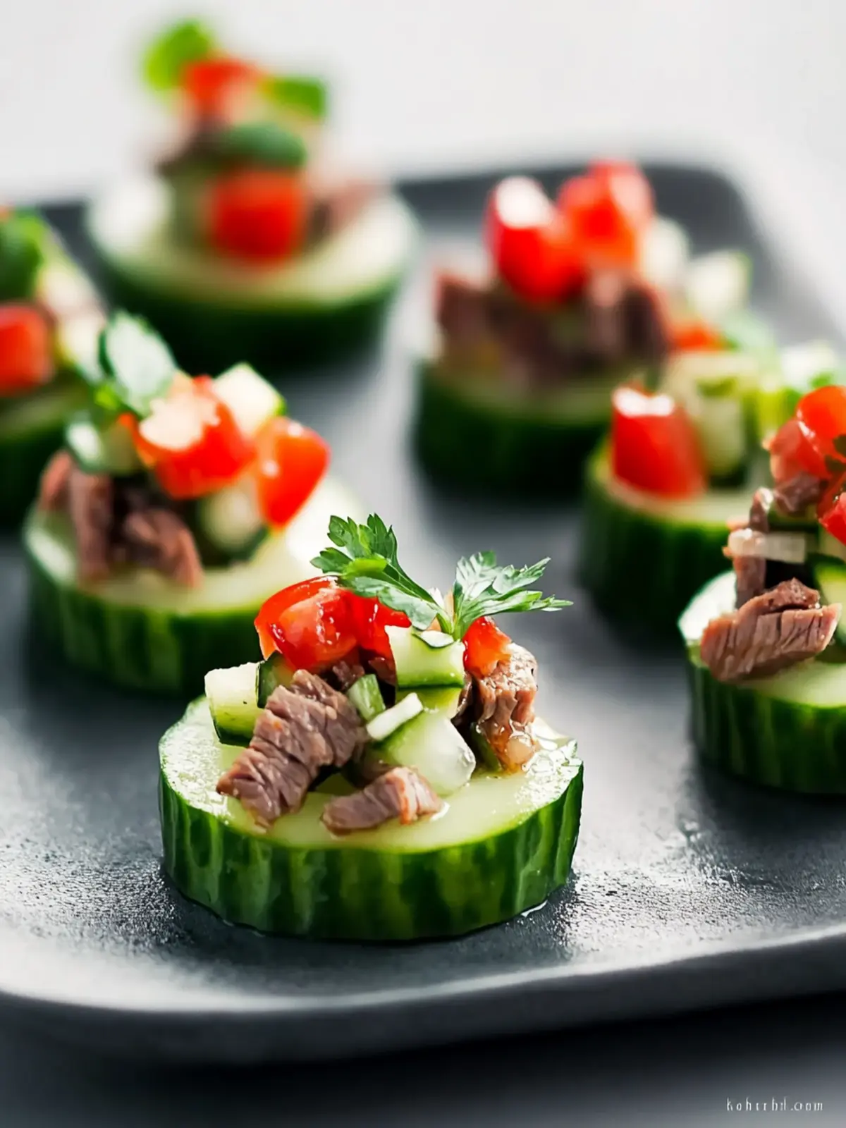 Thai Beef Salad Cucumber Bites: Fresh Appetizers You’ll Love 3 Thai beef salad cucumber bites appetizers