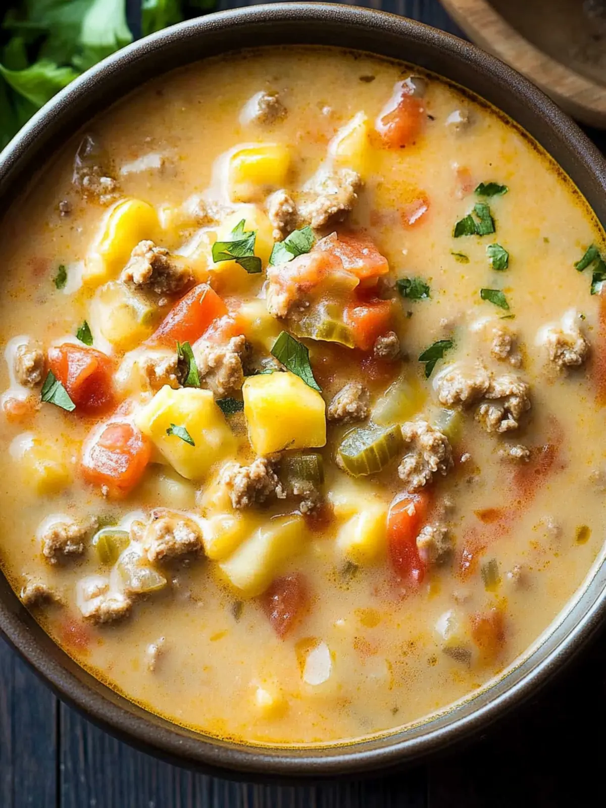 Cheeseburger Soup: Comfort Food Your Family Will Love 2 Cheeseburger Soup