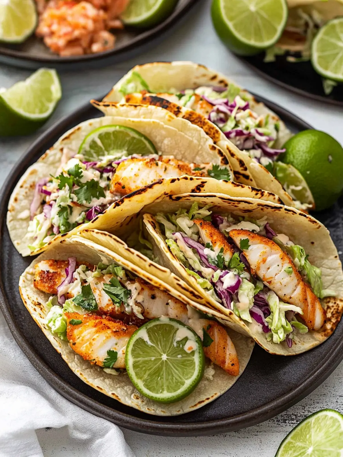 Flavor-Packed Fish Tacos with Slaw for Taco Night Bliss 4 Fish Tacos with Slaw