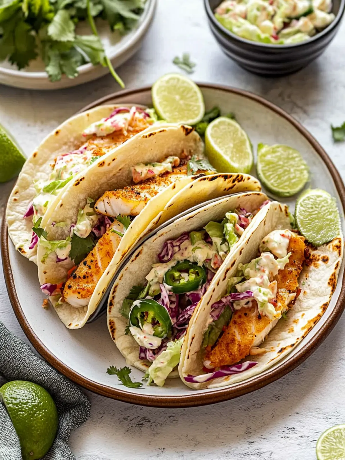 Flavor-Packed Fish Tacos with Slaw for Taco Night Bliss 5 Fish Tacos with Slaw